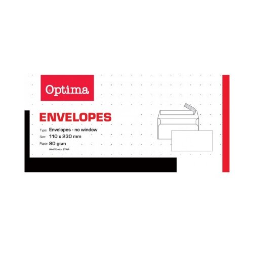Optima koverte 11x23 bez prozora 500 kom. ( 230301 ) Slike