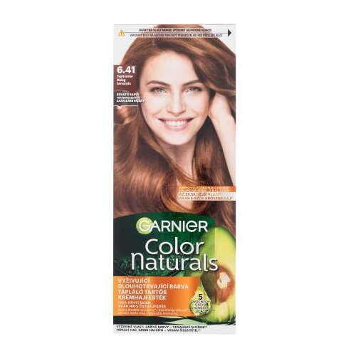Garnier Color Naturals trajna barva za lase z negovalnimi olji 40 ml Odtenek 6.41 sweet amber za ženske Cene