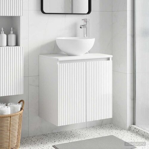  Umivaonik s policom Bijela visokog sjaja 49,5 x 35 x 63 cm Cijene