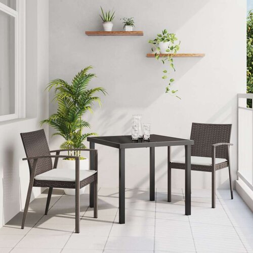  Set dveh Rjava PE ratan 2-sedežni Vzdržljivo Zunanja stol, (22087524) Cene