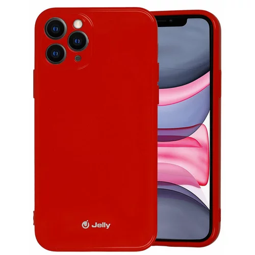 mobiline.si gumijasti / gel etui jelly case za apple iphone 12 / 12 pro (6.1") - rdeči