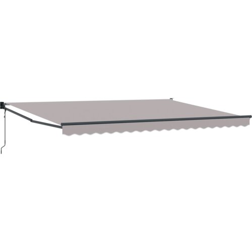 vidaXL Avtomatska retraktibilna tenda svetlo siva 450x300 cm, Tenda za zamenjavo materiala za 4,5x3 m okvir svetlo siva Cene