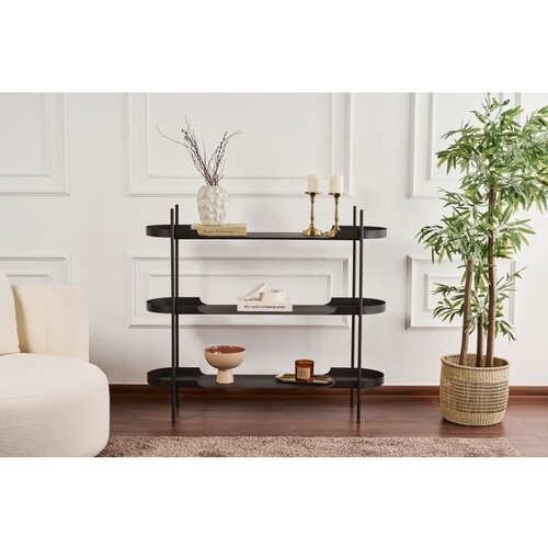 Hanah home Shb-016 Black Multi Purpose Shelf Cene