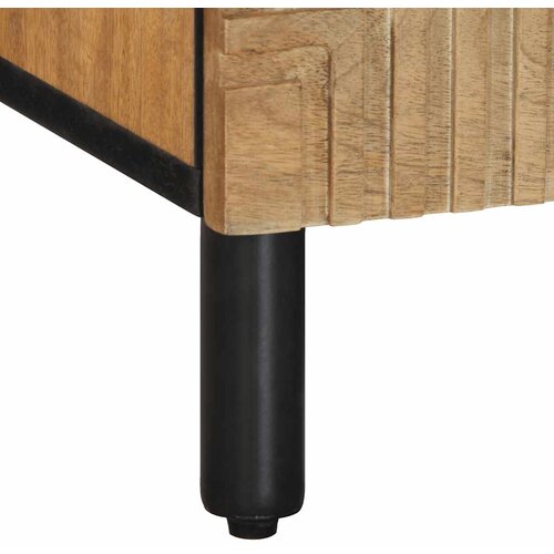 vidaXL TV omarica rjava 100x33x46 cm masivni les Mango Cene