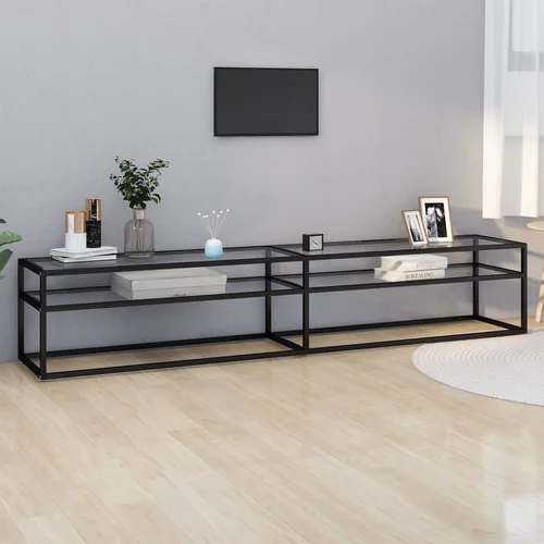 vidaXL TV ormarić prozirni 220 x 40 x 40 5 cm od kaljenog stakla vidaXL TV ormarić prozirni 220 x 40 x 40 5 cm od kaljenog stakla