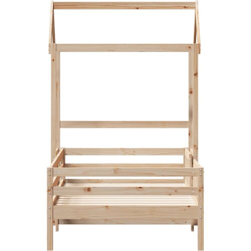  Okvir kreveta s krovom 75x190 cm masivna borovina Slike