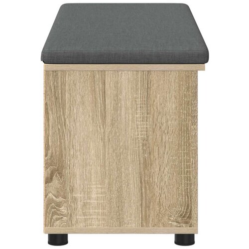  Klupa za hodnik s jastukom Sonoma hrast 100 x 38 x 46 cm Slike