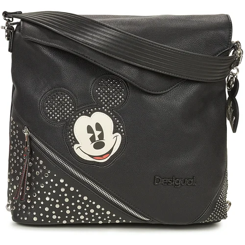 Desigual Nahrbtniki BACK MICKEY STUDSTYLE JERSEYMAX PU BLACK Črna