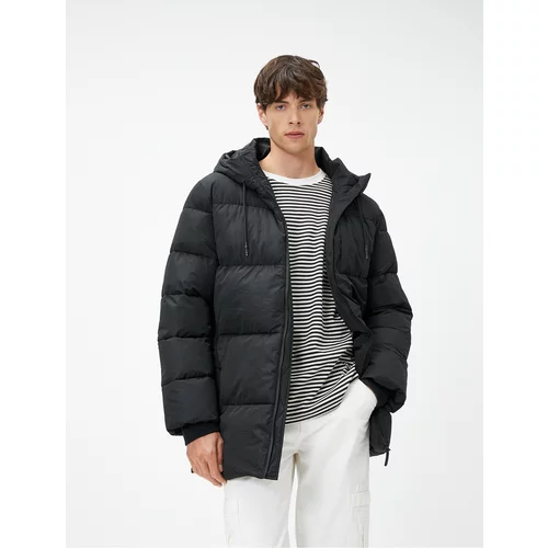 Koton Inflatable Coat Hooded, Pocket Detailed with Zipper.