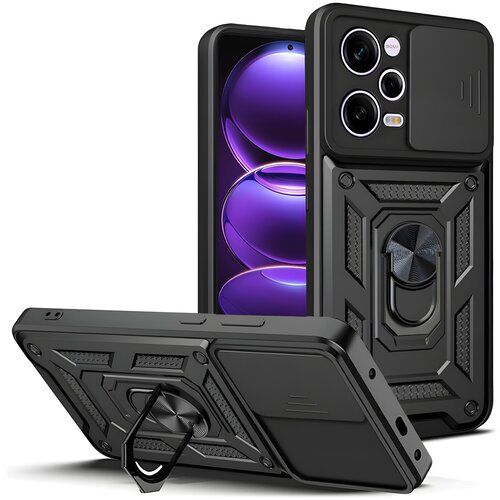 Techsuit Camshield futrola za Xiaomi Redmi Note 12 5G/Poco X5 Pro 5G - Crna Cene