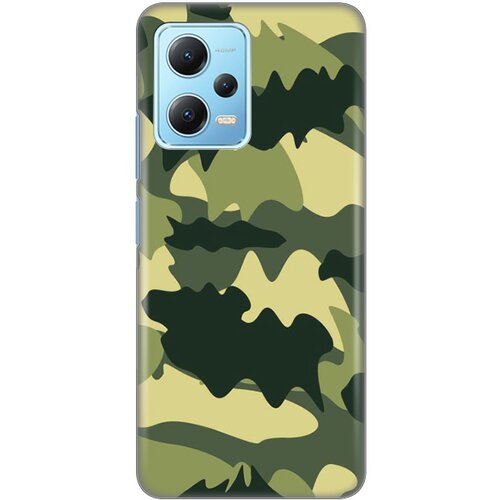 silikonska maska za Xiaomi Redmi Note 12 5G (EU) Army Print Skin maslina Slike