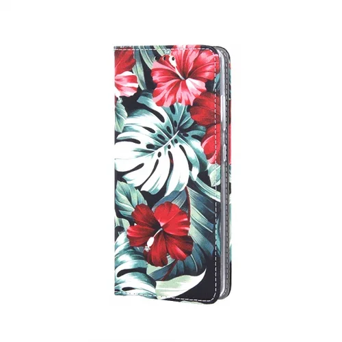  Trendy Flower preklopna torbica Samsung Galaxy A52 A525 LTE /A52 A526 5G / A52s A527 - črno rdeča