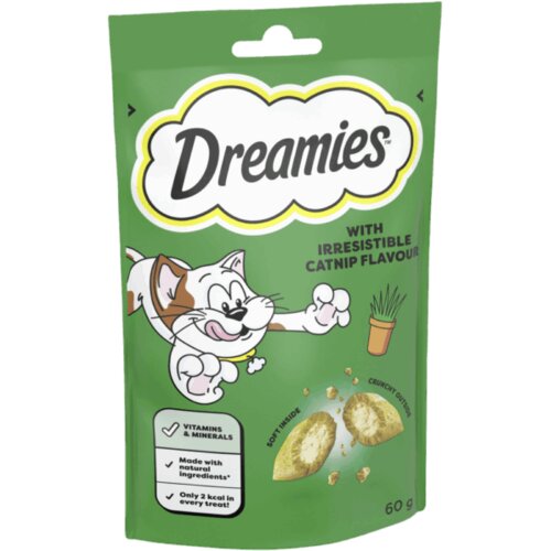 Dreamies Poslasica za Mačke Mačija Trava 60 g &amp;amp;#8211; 360 g Slike
