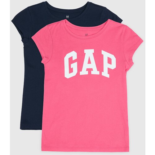 GAP Children's T-shirt with logo, 2 pcs - Girls Cene
