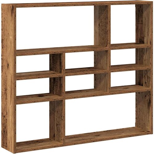 VidaXL Zidna polica Staro drvo 90x16x78 cm Konstruirano drvo Slike