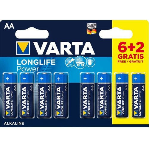 Varta VARTA-4906SO AA 1.5V LR6 MN1500 PAK8 CK ALKALNE baterije LONGLIFE POWER Slike