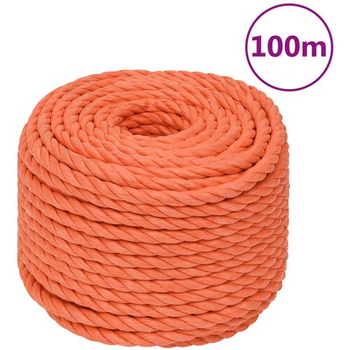 VidaXL Radno uže narančasti 24 mm 100 m od polipropilena Slike