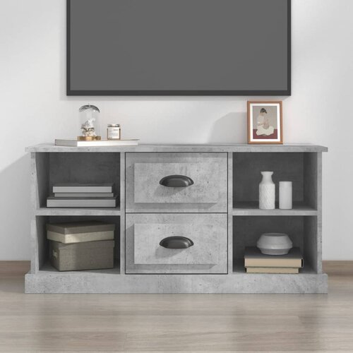 TV ormarić boja betona 99,5x35,5x48 cm od konstruiranog drva Cijene