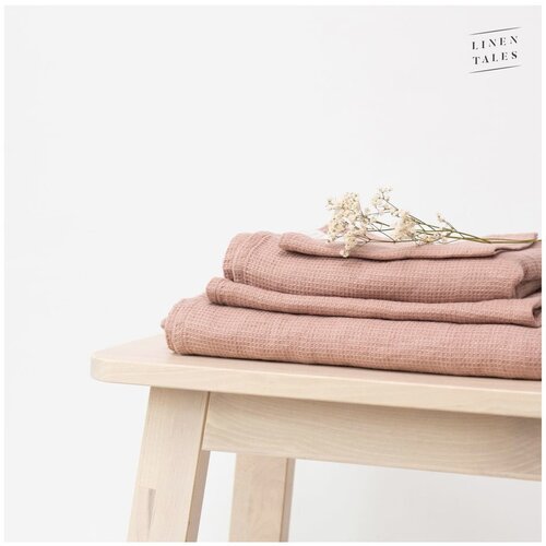 Linen Tales smeđi laneni ručnik 30x30 cm - linen tales Slike