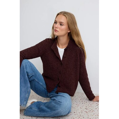 TRENDYOLMILLA ženska jakna Cardigan Twoaw27Hi00096, smeđa Cene