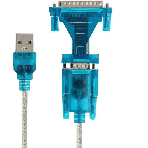 LINQ USB 2.0 na DB25 in DB9 adapter, Svetlo modra, (5000220143) Cene