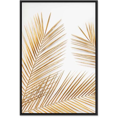  Slika - Golden Palm Leaves (1 Part) Vertical 60x90 Slike
