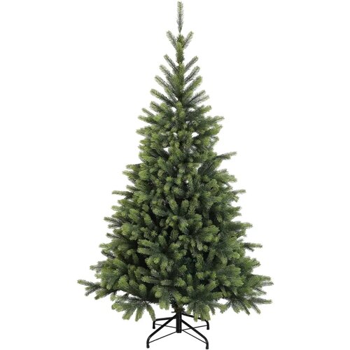  Umjetno božićno drvce s nogom 240 cm PVC i metal Zelena - 240 cm bez LED svjetala Slike