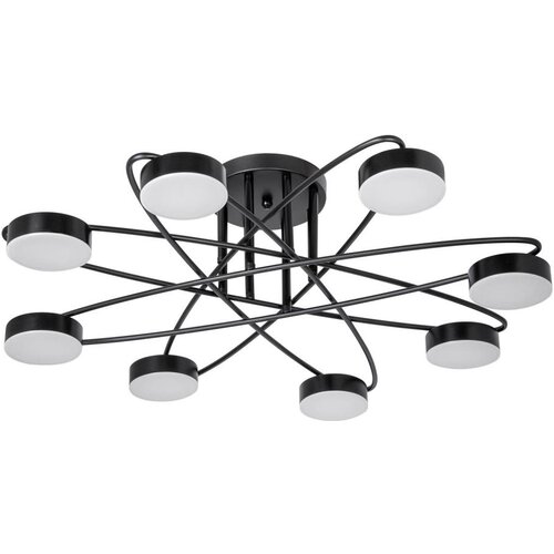  LED plafonski luster za površinsku montažu 8xLED/7W/230V 3000-6000K prečnik 70 cm crna Cene