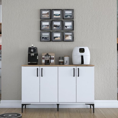 Hanah home Višenamjenska komoda JE162-3268, 120 x 78,6 x 40 cm, Bijela Cene