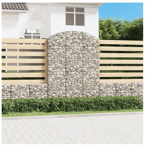  Gabionska ko&scaron;ara s lukom 150x30x200/220 cm pocinčano željezo Cijene