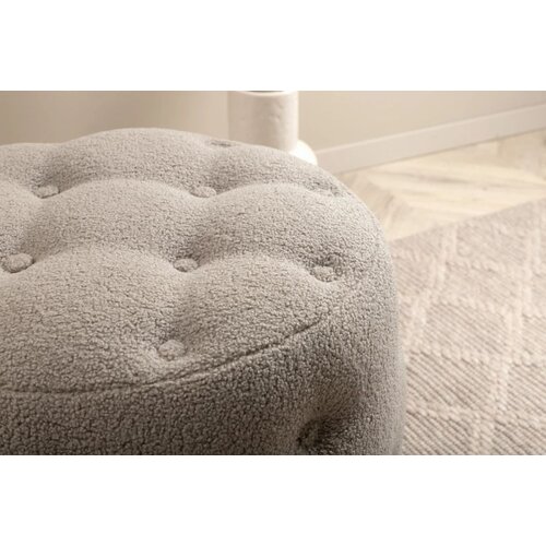 Venture Home puf Benjamin ⌀55 cm, bež (greige) Slike