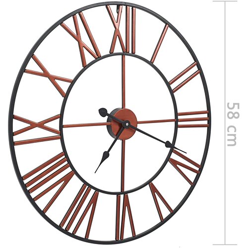  Zidni sat metalni 58 cm crveni Slike