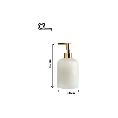 Wallxpert dozator za sapun bianco white gold Slike