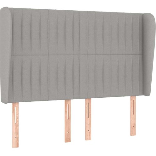  Krevet box spring s madracem svjetlosivi 140x200 cm od tkanine Slike