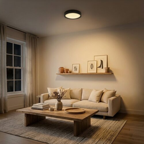  Brilagi - LED plafonsko svetlo MATTEO LED/24W/230V, prečnik 31 cm, crno Slike