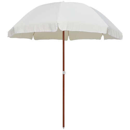 vidaXL Senčnik z jeklenim drogom 240 cm peščen, (20692668) Cene