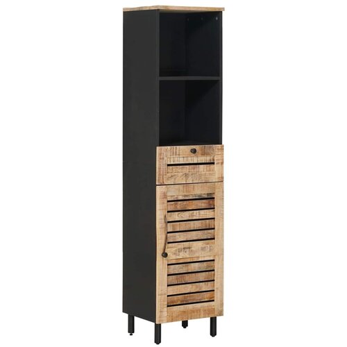  Kupaonski ormar s ladicama Smeđa i crna 38 x 33 5 x 160 cm Slike