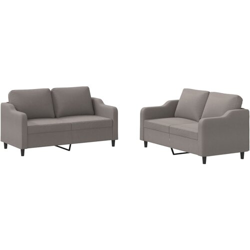 VidaXL Sedežna garnitura 2-delna z blazinami taupe blago, (20922055) Slike