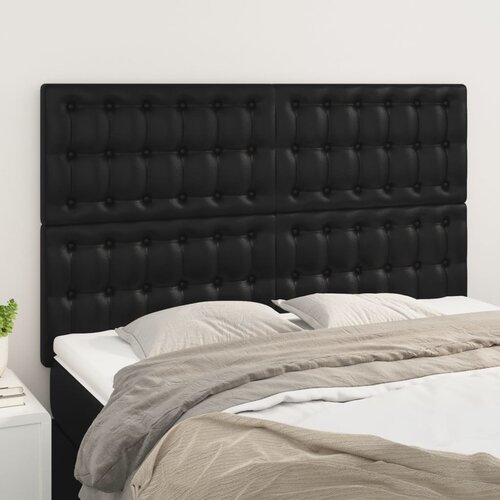  Uzglavlje crno 144x5x118/128 cm umjetna koža Cijene