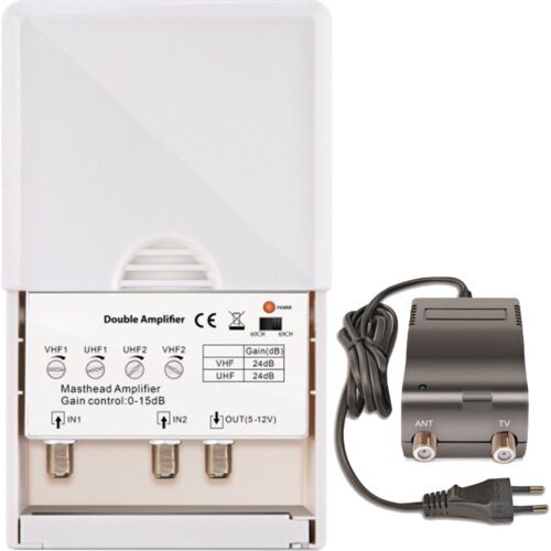 Amiko Pojačalo antensko + LTE / 4G filter sa 2 podesiva ulaza - DOUBLE AMPLIFIER Cijene