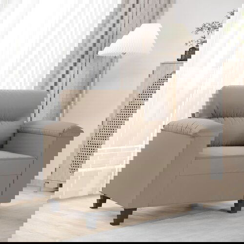 VidaXL Fotelj taupe 60 cm tkanina iz mikrovlaken Slike