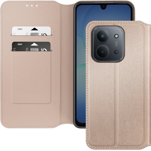 AVIZAR Magnetna preklopna denarnica za Xiaomi Redmi 15C s stojalom za video, Zlata, (5000189020) Cene
