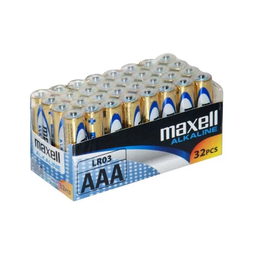 Maxell alkalne baterije LR-3/AAA, 32 komada