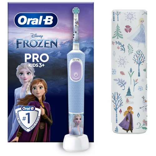 Oral-b električna zubna četkica Pro Kids Frozen s putnom torbicom