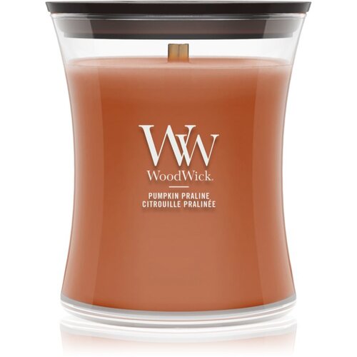 WoodWick Pumpkin Praline mirisna svijeća s drvenim fitiljem 275 g Cene