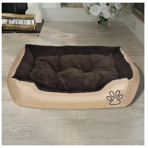  Topla pasja postelja s podloženo blazino XL