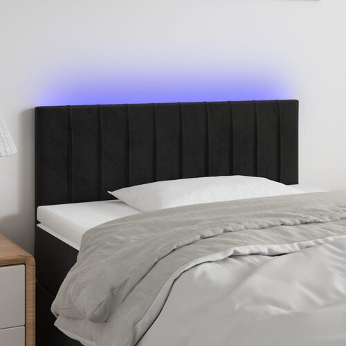 VidaXL LED uzglavlje crno 90x5x78/88 cm bar&amp;scaron;unasto Slike