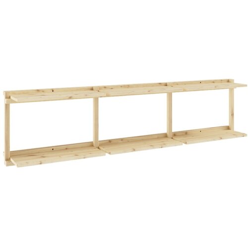 Karup Design Stenska polica iz masivnega bora v naravni barvi 192x47,5 cm Groove &amp;ndash; Slike