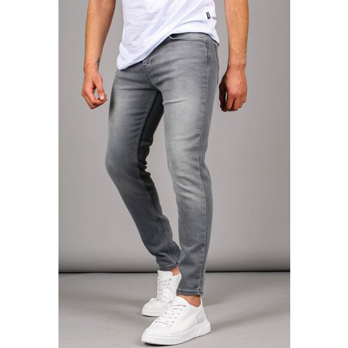 Madmext Gray Lycra Skinny Fit Men's Jeans 6323 Slike