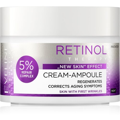 Eveline Cosmetics Cream-Ampoule Retinol nočna regeneracijska krema proti prvim znakom staranja kože 50 ml Cene